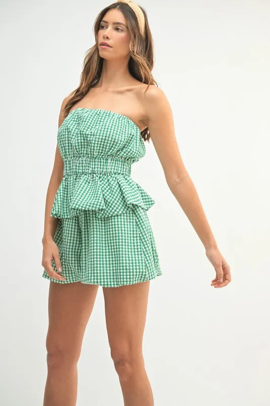 Zahra Tube Top and Shorts Set