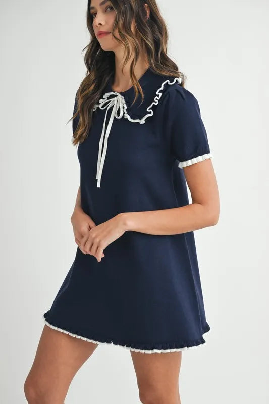 The Cape Knit Mini Dress