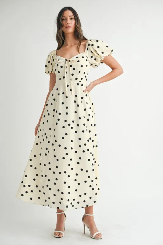 VIvi Polka Dot Midi Dress