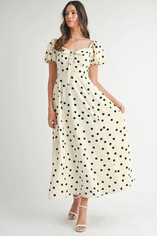 VIvi Polka Dot Midi Dress