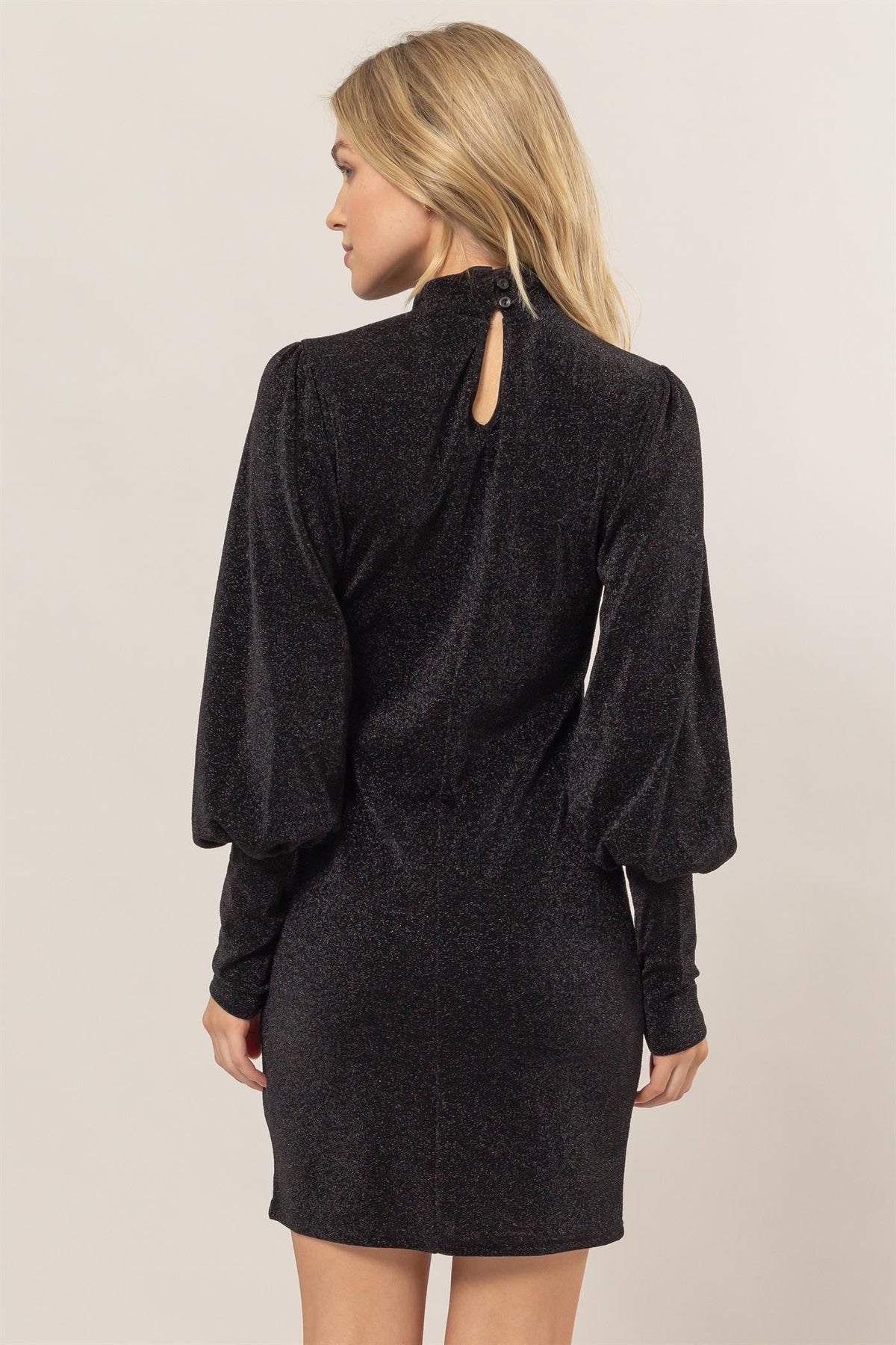 Twinkle Night Mock Neck Dress