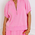 Benson Lee Puff Sleeve Top Shorts Set