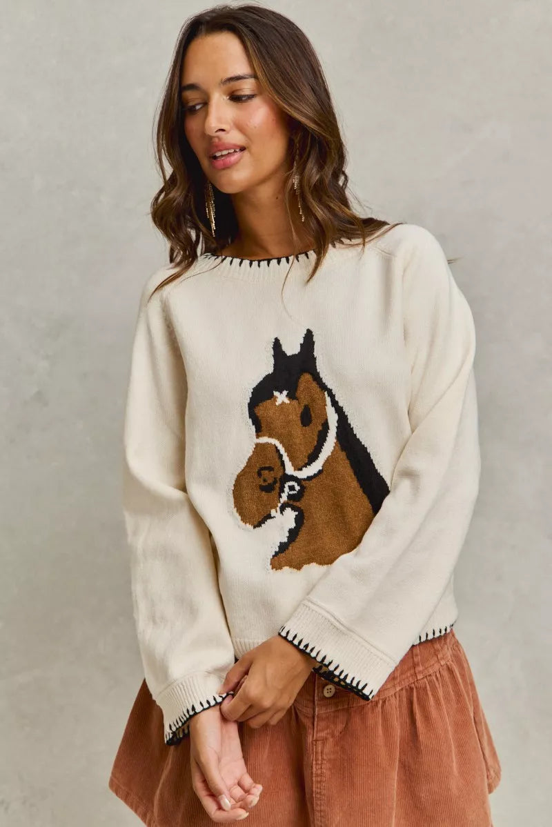Horse Knit Sweater