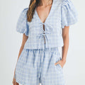 Bow Tie Top and Shorts Set