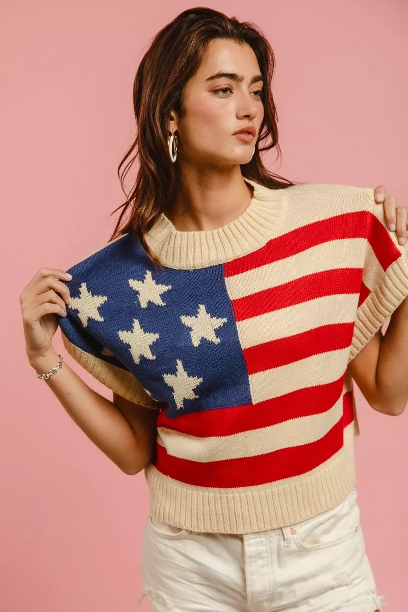 Made in America Sleeveless Sweater